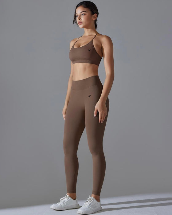 DJP Luxurious Brown Hazel Long Gym Suit